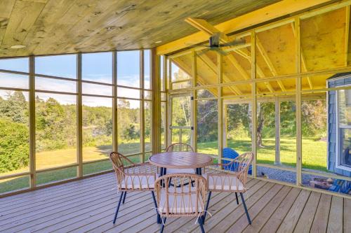 Steuben House | Bayfront Steuben Home w/Screened Porch & Fire Pit