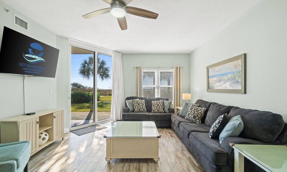 Fort Walton Beach Condo | Beach Front, “Seas the Day” 104, Free Activities Included!