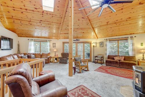 Cascade House | Deck + Game Room: Secluded Cabin Near Lake Cascade
