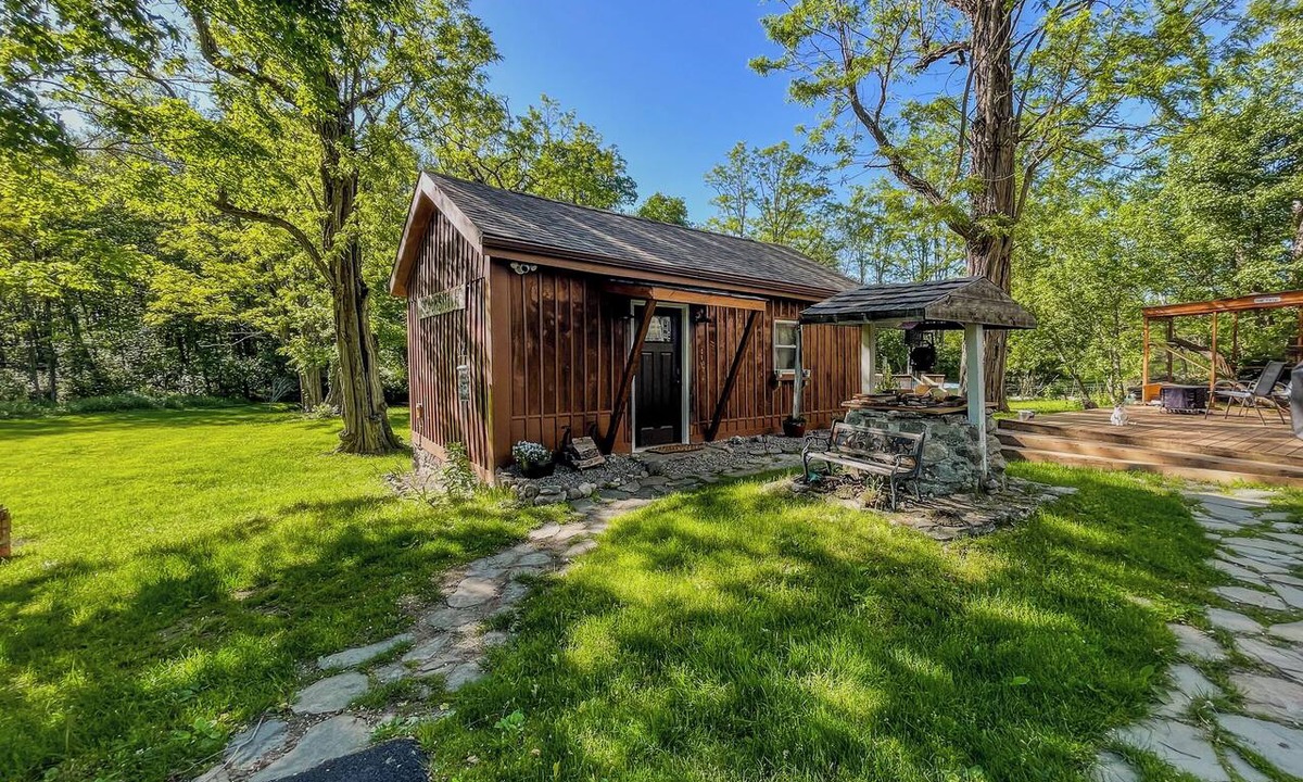 Montgomery Cabin | Historic Cabin with Pool & Fire Pit