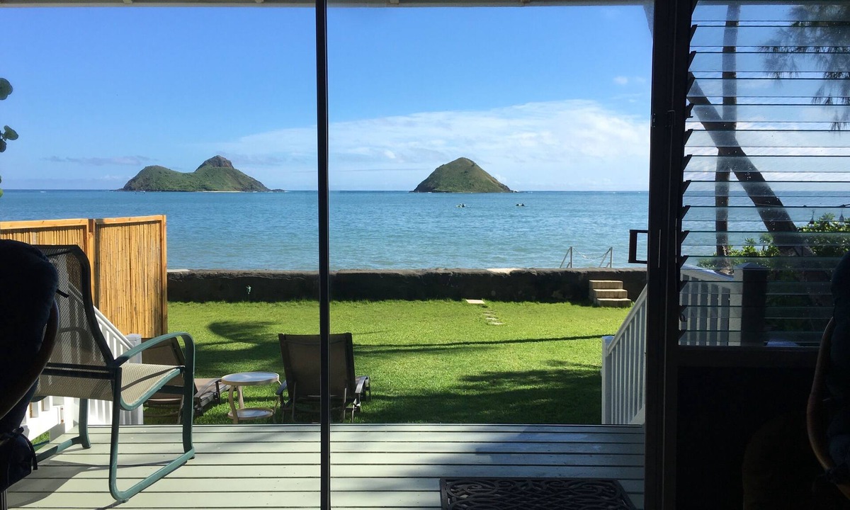 Lanikai House | Lanikai Ocean Front Duplex Bungalow. AMAZING Location. Private ocean steps.