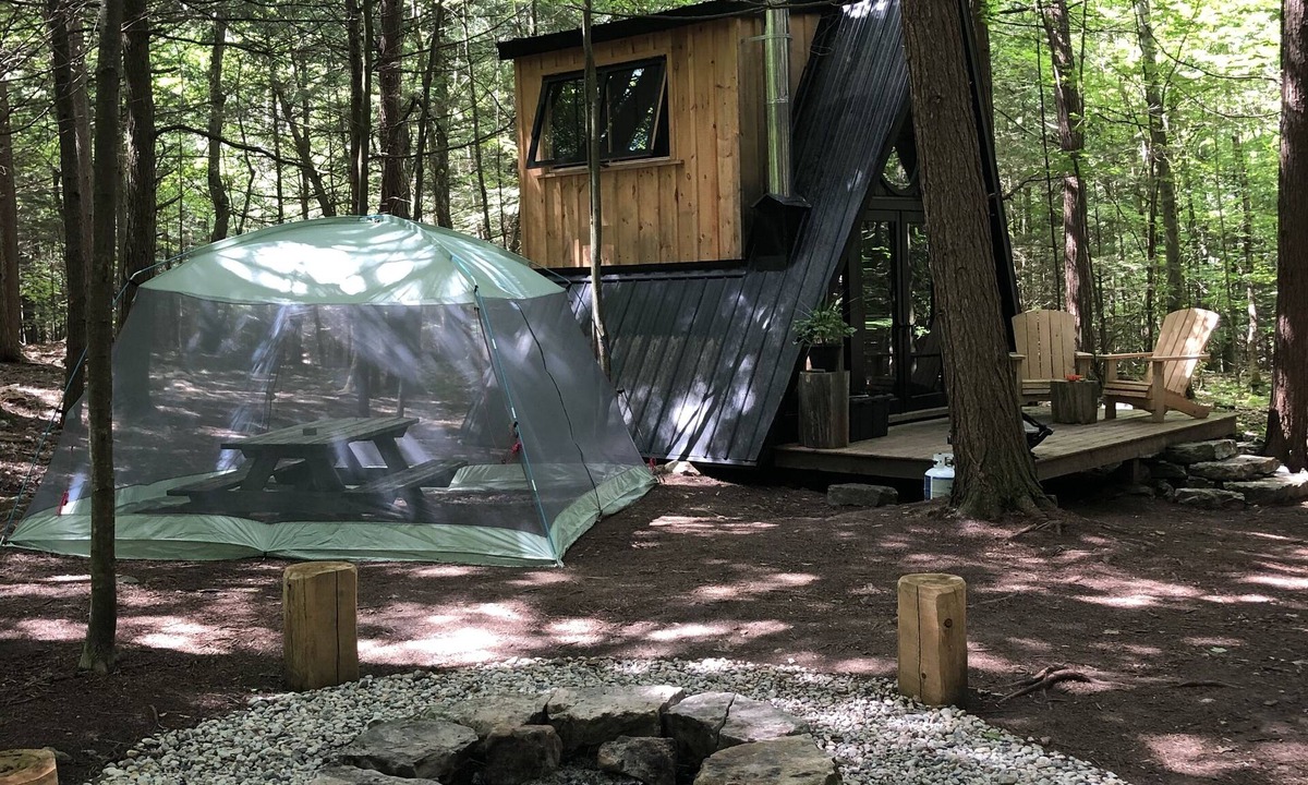 Tay Valley Cabin | Tiny off-grid A-frame cabin nestled in nature!