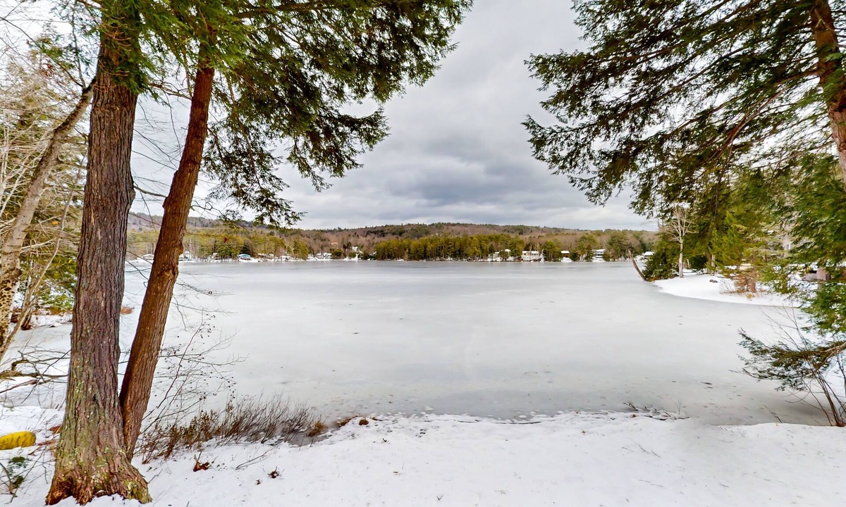Sanbornton Cabin | Waterfront home with firepit, grill, & scenic deck - near outdoor recreation