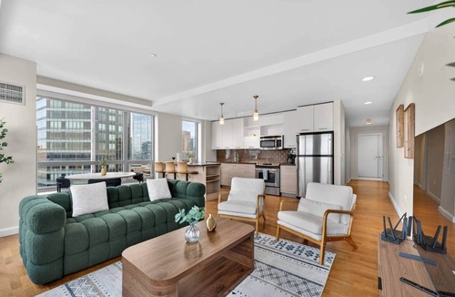 Downtown Boston Apartment | 2BR/2BA Downtown | Skyline Views + Luxury Comfort