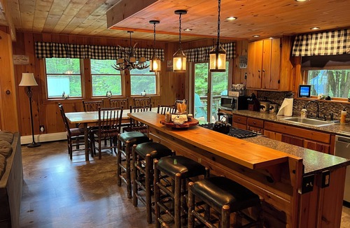 Town of Webb House | 4 bed/4 bath camp with Fourth Lake access!