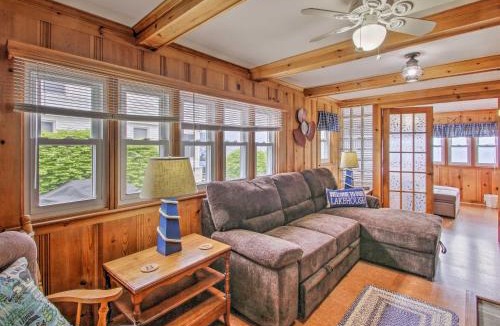 Sebago House | Beachfront Sebago Cottage w/Deck + Grill!