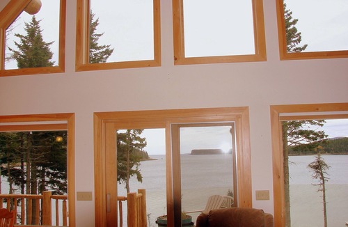 South Gouldsboro House | Beautiful Ocean Views, Large Cabin Home with Floating Dock. Oceanfront, Spacious