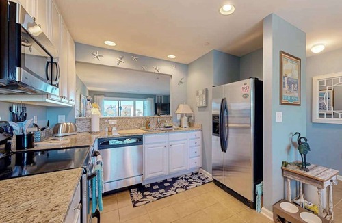 Ocean View Condo | Bethany Bay spacious condo w/shared pool, water view & golf course