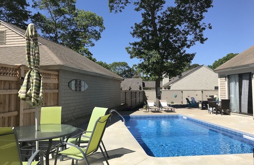 Mews Village House | Charming 3bd/2ba Home in New Seabury w/Pool, firepit, central A/C, near beaches