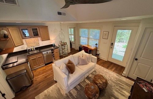 The Pines Cottage | Charming Coastal Cottage: 2 Bedrooms, Private Decks & Walk to Beach!