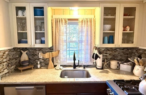 Bass River House | Charming Waterfront Cape Cottage with Private Beach and Beautiful Water Views