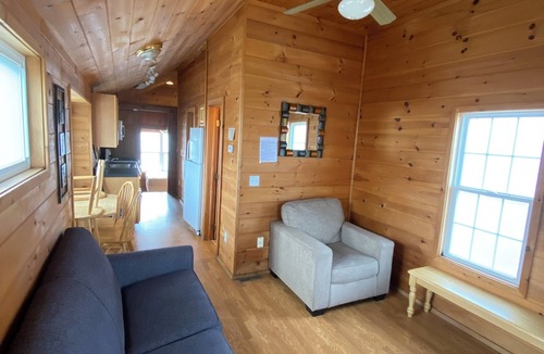 Preston House | Cozy Log Cabin with AC - within Strawberry Park Resort Campground