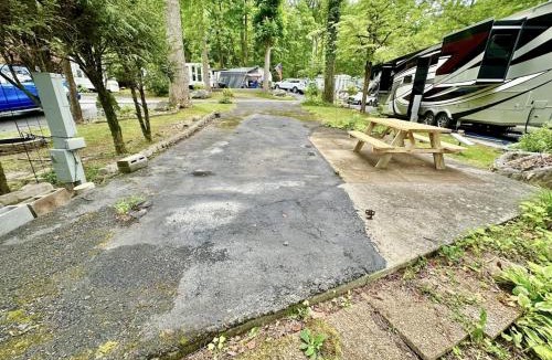 Gatlinburg Other | Crofty Bear - Empty RV Camping Lot in Gatlinburg