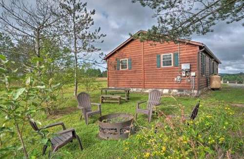 Benezette House | Deck, Hot Tub, Fire Pit: Rustic Cabin in Benezette