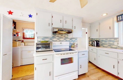 Wareham Center House | Dog-friendly coastal home steps from beach with grill, firepit, & washer/dryer