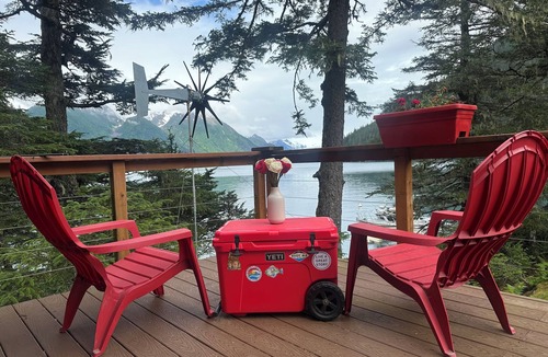 Seward Cabin | Ellsworth Glacier View Cabin #3 Remote Ocean Front Cabin