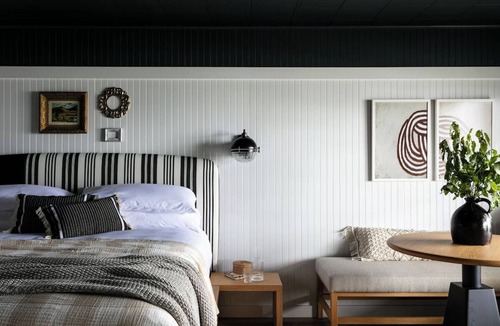 Ocean Point Hotel | Experience Serenity in Stylish Room with Terrace and Oceanfront Access