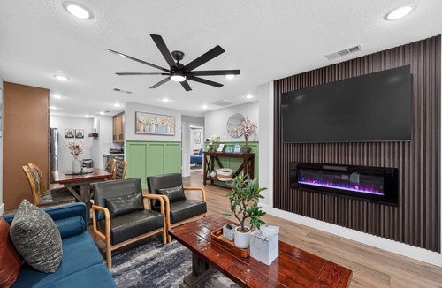 Euless House | Firepit Family Basecamp Euless 3 Bedroom Home