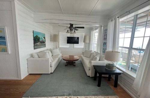 Freeport Cottage | Historical converted tavern surrounded by water, fabulous views, private dock.