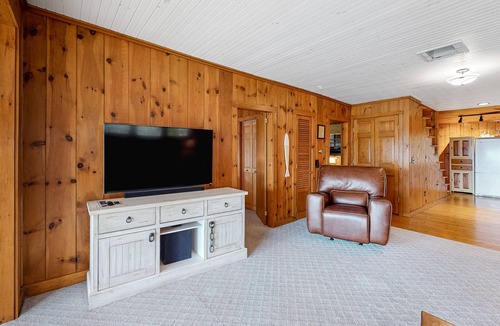 Naples Cabin | Lakefront home on Brandy Pond with firepit & gas fireplace - steps to beach