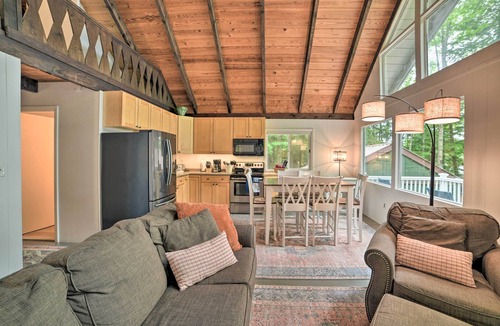 Lake Arrowhead Cottage | Maine Lakefront Escape: Dock, Watercraft, Fire Pit