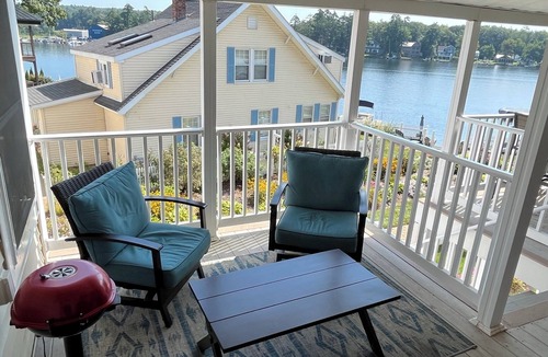 Winnisquam Condo | Modern Waterfront Condo with Views and Lake Access