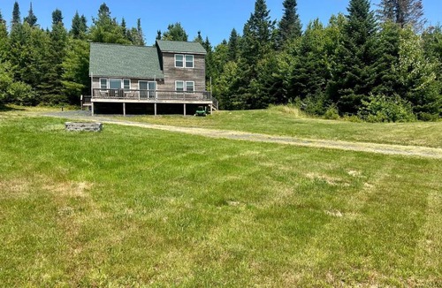Shirley Mills House | Moosehead State of Mind, 3BR Cabin with Mtn Views & Deck