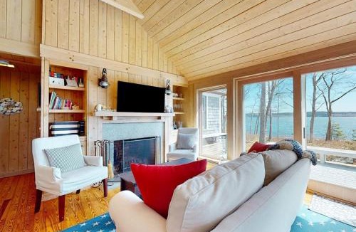 Brooklin House | Oceanfront retreat with sunrise views, screened porch, & deck