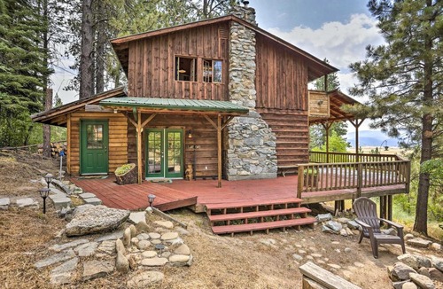 Garden Valley House | Peaceful Cabin w/Mtn + River Views, Fire Pit