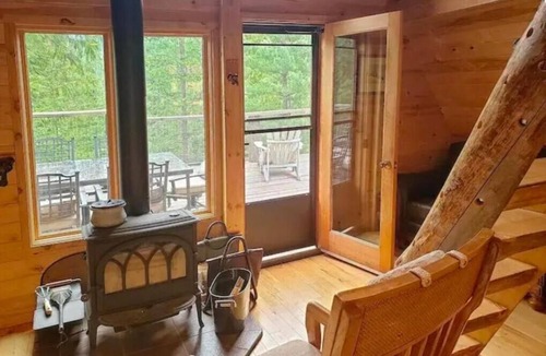 Sandpoint Ski Chalet | Pet friendly off grid chalet tucked away on a mountainside .