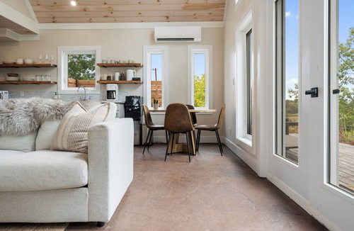 Tatamagouche House | Riverfront Chalet in Tatamagouche. Fireplace, Firepit, BBQ + Soaker Tub