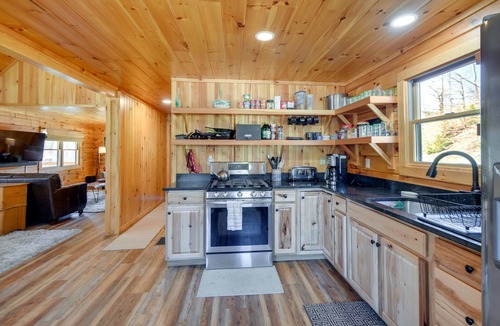 Groton Cabin | Riverfront Rumney Vacation Rental w/Fire Pit!