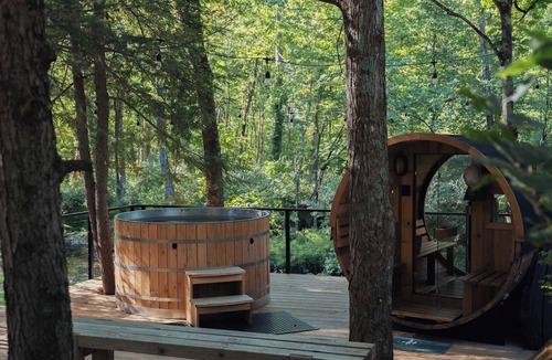 High Falls House | Schoonmaker Retreat: 2 Homes. Sauna + Hot Tub