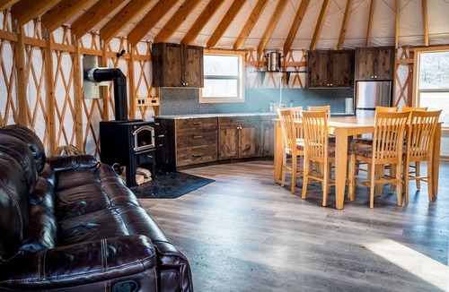 Boise County Cabin | Secluded Modern Yurt with Sauna Perfect for Small Groups in Boise, Idaho