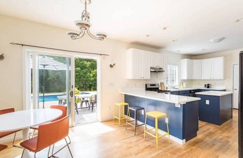 Hampton Bays House | Secluded Oasis with Pool, walk to beach