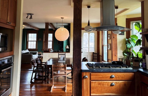 Town of Fulton House | Spacious riverfront farmhouse near ski resorts