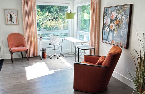 Keswick Ridge Apartment | This beautiful overlooking the River Valley equipped with gorgeous home office!