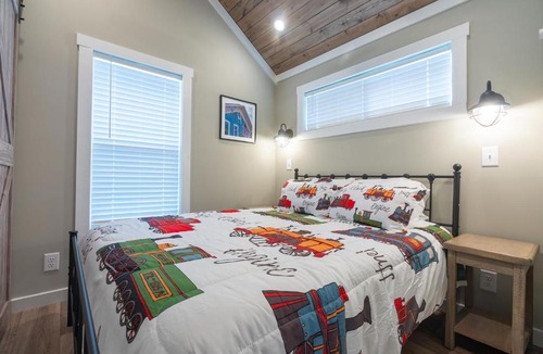 Bryson City Villa | Train River Depo Tiny Luxury Living with River Views