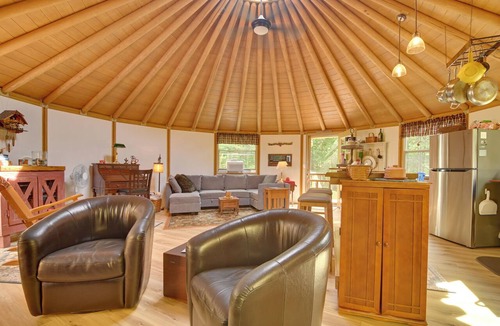 Harrison Cabin | Unique Yurt Cabin Experience in Woods w/Hot Tub