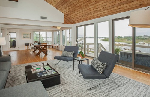 Westhampton Beach House | Waterfront Modern 3 Story Compound - Surrounded by water