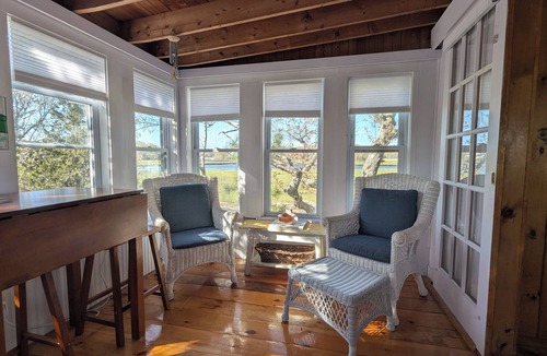 Centerville Cottage | Waterfront! Riverfront delight. 2 BR, private, decks. Steps to Craigville Beach