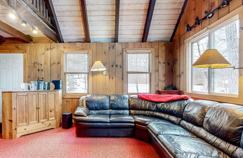 Birch Hill House | Wilderness abode with a wood-burning fireplace, deck, and grill - near skiing