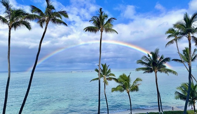 BEACHFRONT Condo OCEANVIEW -Quiet, SANDY Beach -Snorkeling, Free Parking, Extras