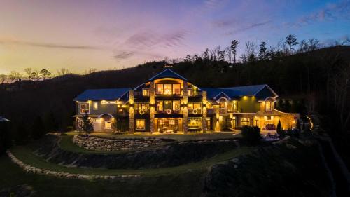 Bear Necessities Lodge Luxury 16,000 Sq Ft Mountain Estate with Indoor Pool
