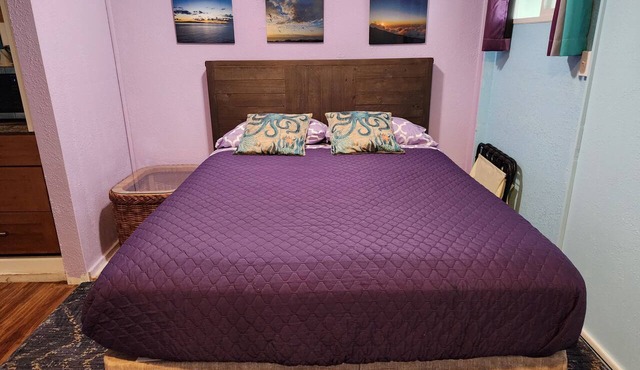 Budget Downtown Studio-G w/Queen Bed, Micro-Kitchen AC, WIFI & 4 free Streamers