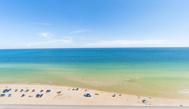 Inviting Gulf-front condo In Perdido Key with waterfront pool hot tub and oceanfront balcony