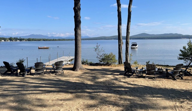 Lakefront home on Ossipee Lake with dock and gorgeous views