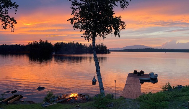 Lakefront Maine Cabin - Panoramic Katahdin View’s - Rustic Luxury