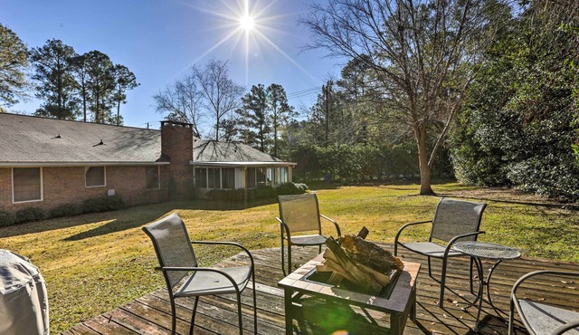 Quiet Dothan House with Fenced Yard + Fire Pit!