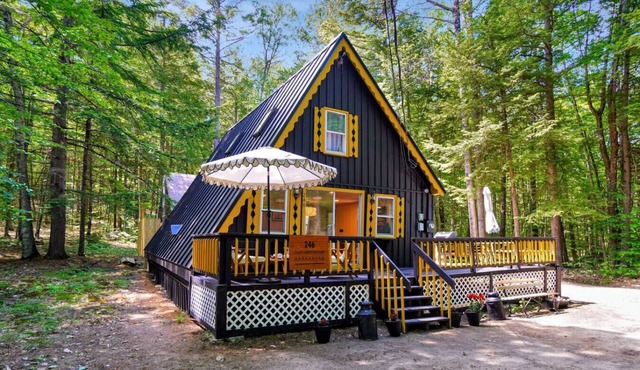 Relaxing A-Frame with Hot Tub and Lake Access